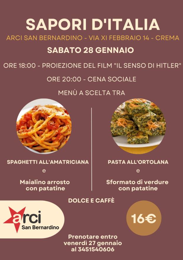 Anche Arci San Bernardino di Crema celebra la Giornata della Memoria